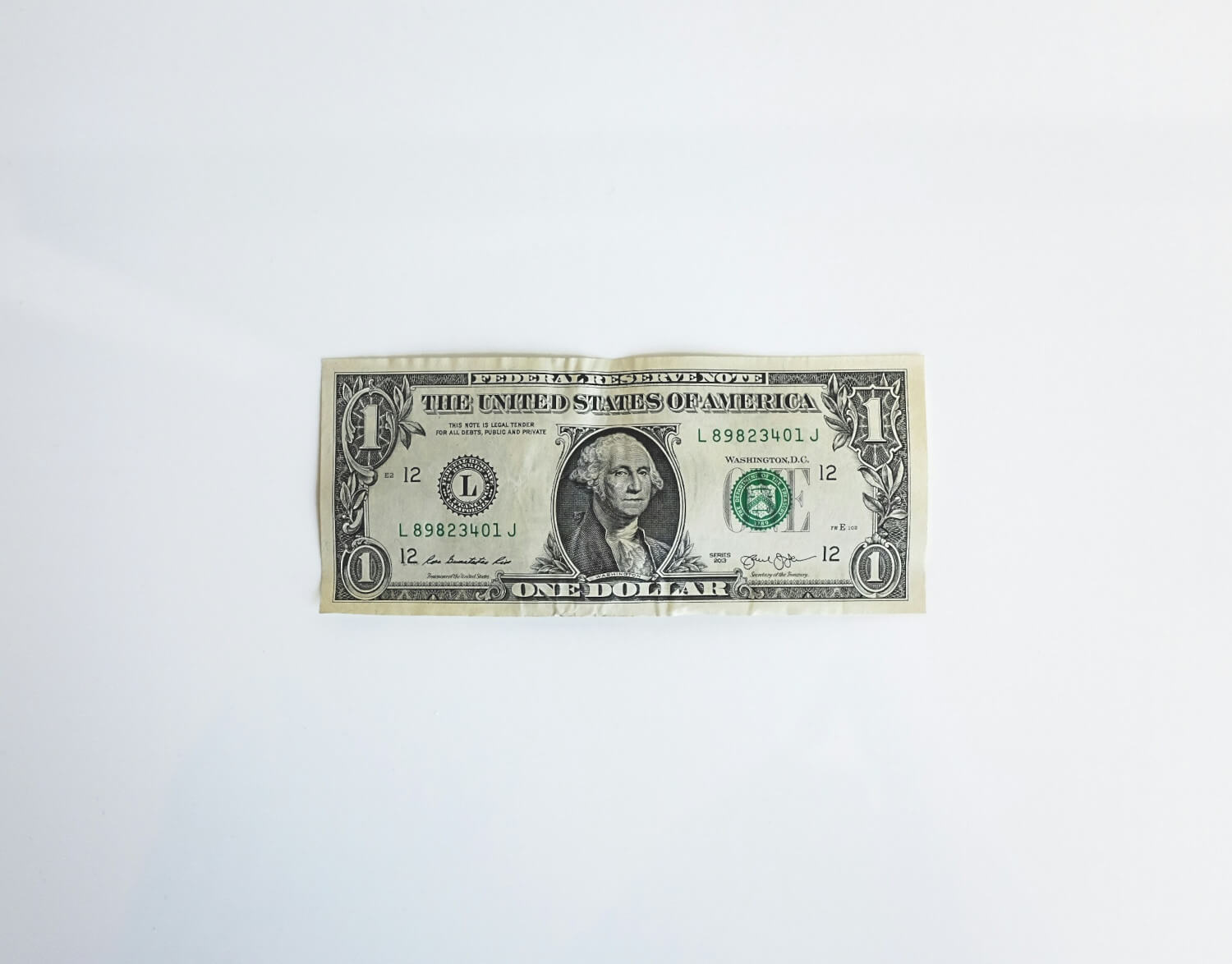 one dollar bill
